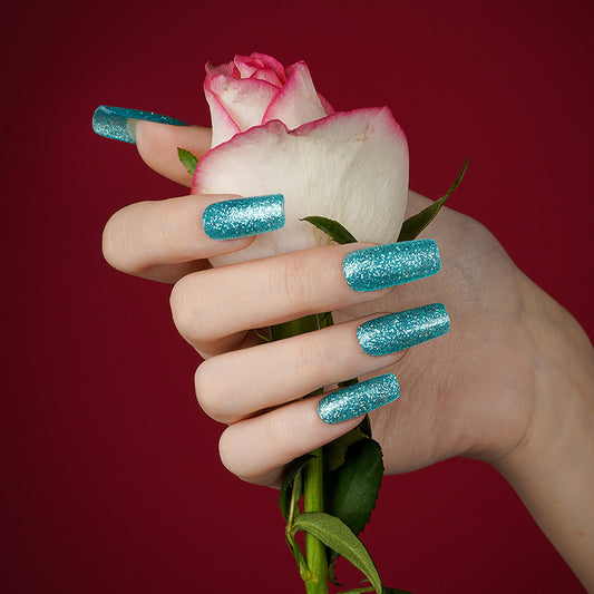 200153 - Crystal Sea Sparkle - Semi Cured Gel Nail Stickers