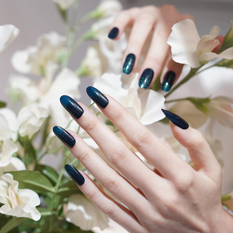 200165 - Sapphire Gloss - Semi Cured Gel Nail Stickers