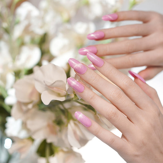 200169 - Rose & Golden Burst - Semi Cured Gel Nail Stickers