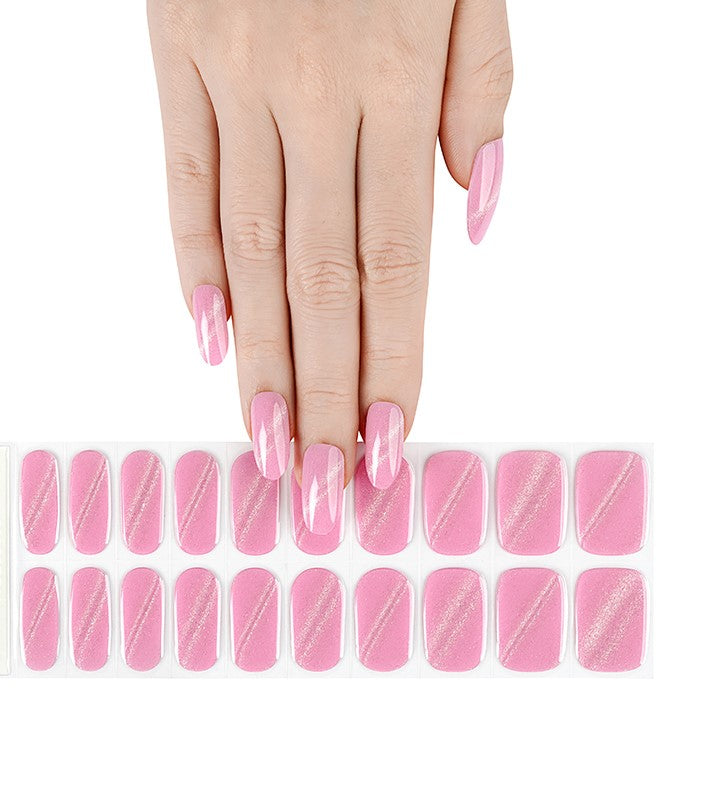 200169 - Rose & Golden Burst - Semi Cured Gel Nail Stickers