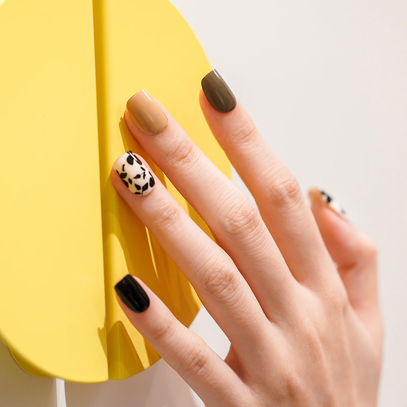 200177 - Expresso Bloom - Semi Cured Gel Nail Stickers