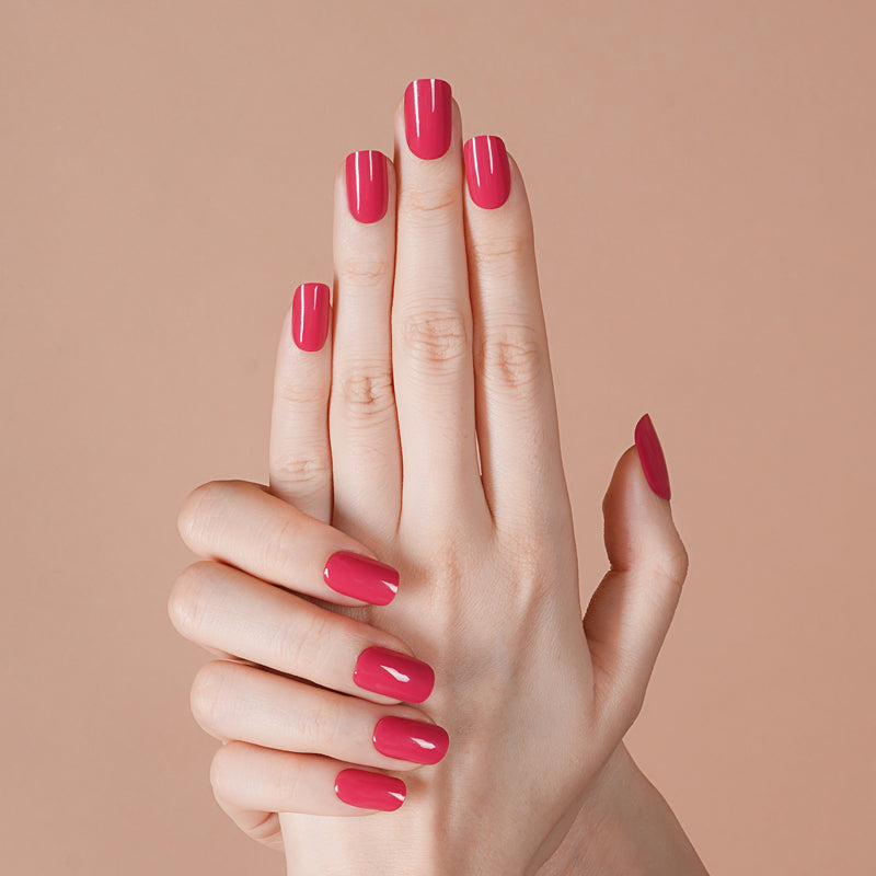 200196 - Rosy Cherry Delight - Semi Cured Gel Nail Stickers