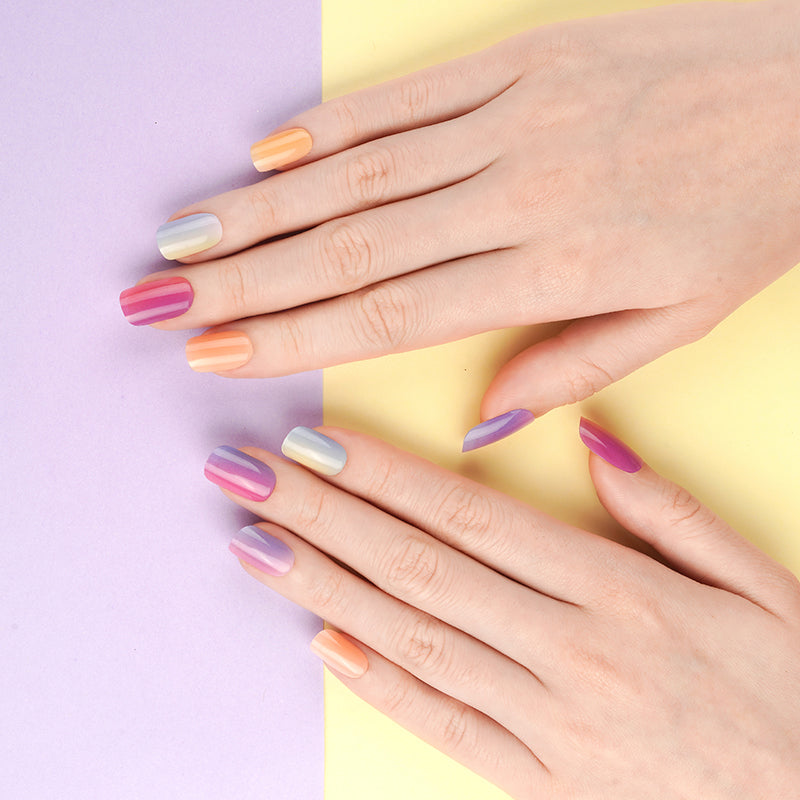 200214 - Sunset Dream - Semi Cured Gel Nail Stickers