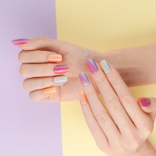 200214 - Sunset Dream - Semi Cured Gel Nail Stickers