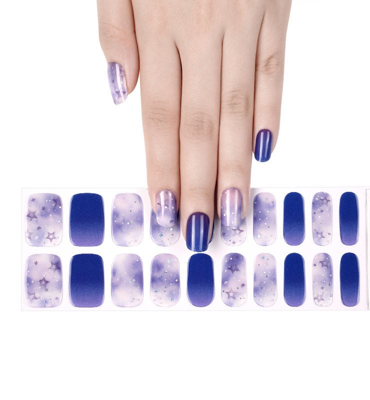 200221 - Starry Night - Semi Cured Gel Nail Stickers