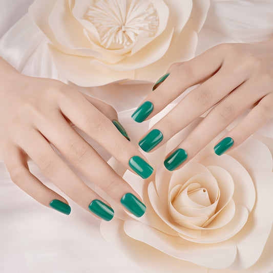 200239 - Teal Glow - Semi Cured Gel Nail Stickers