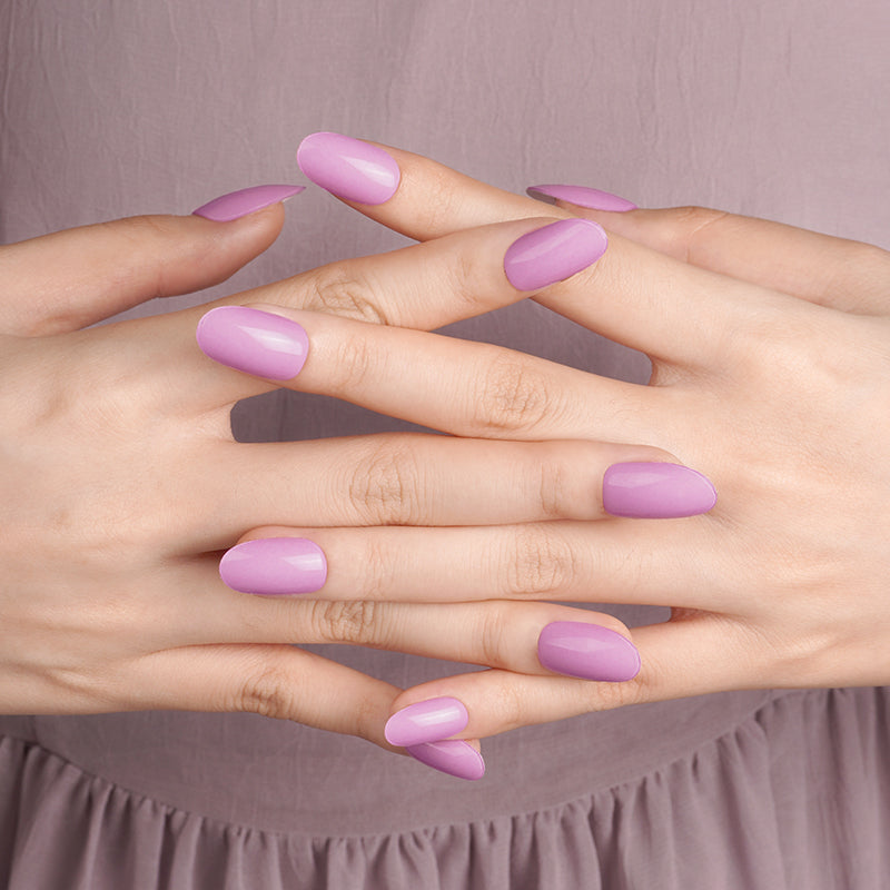 200246 - Lilac Glow - Semi Cured Gel Nail Stickers