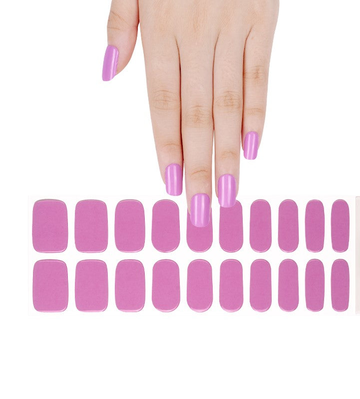 200246 - Lilac Glow - Semi Cured Gel Nail Stickers