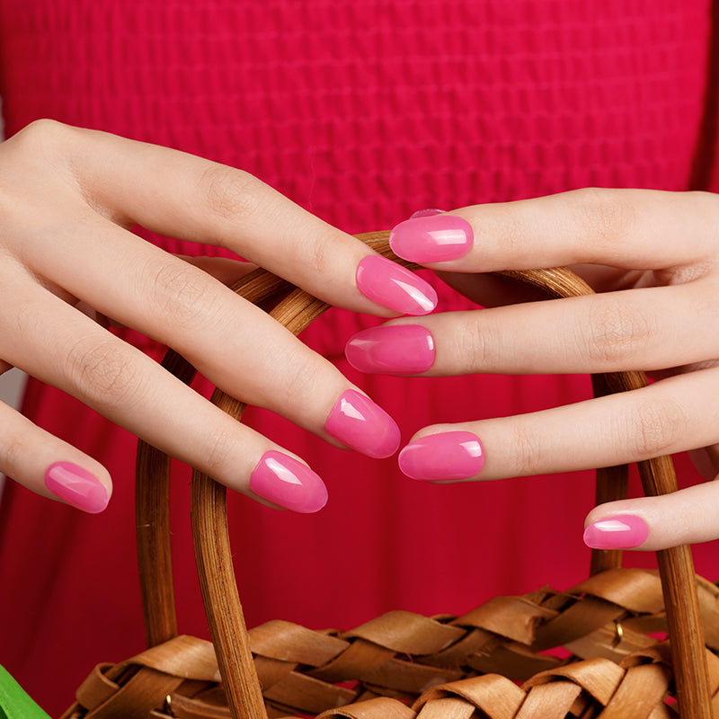 200247 - Berry Blush Glaze - Semi Cured Gel Nail Stickers