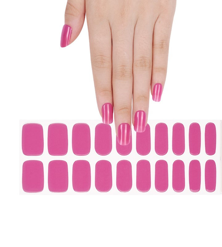 200247 - Berry Blush Glaze - Semi Cured Gel Nail Stickers