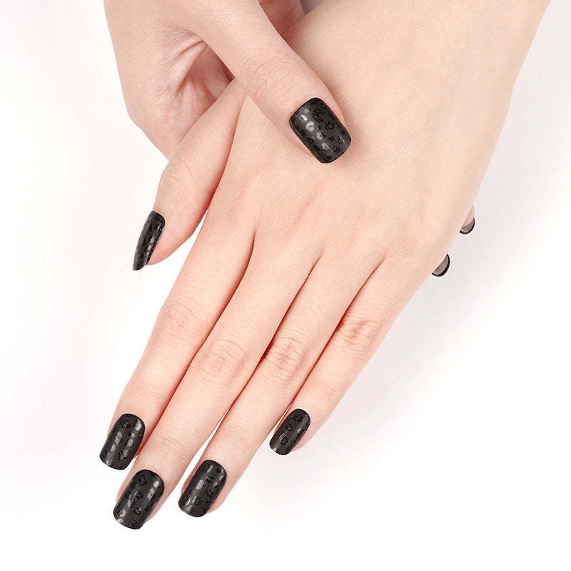 200257 - Midnight Panther - Semi Cured Gel Nail Stickers