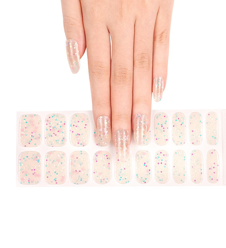Glitter Fairy Sprinkles - GLOW IN THE DARK - Semi Cured Ge Nails