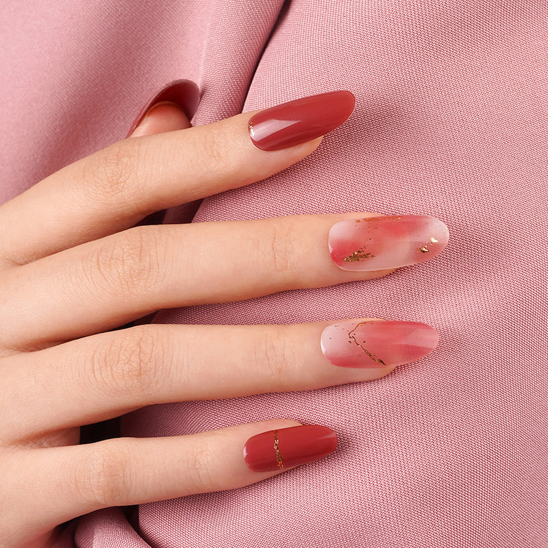 200270 - Wine Elegance - Semi Cured Gel Nail Stickers