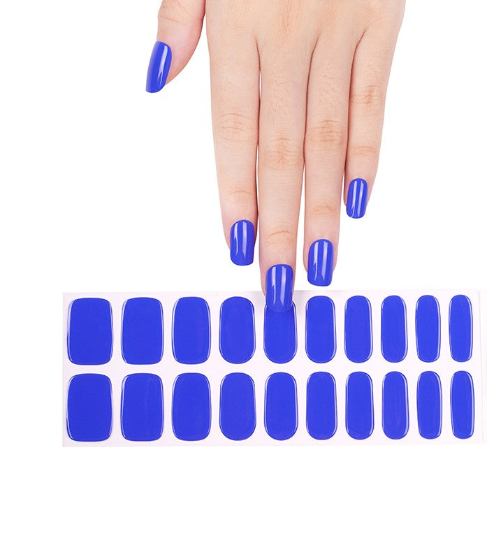 200279 - Blue Royale - Semi Cured Gel Nail Stickers