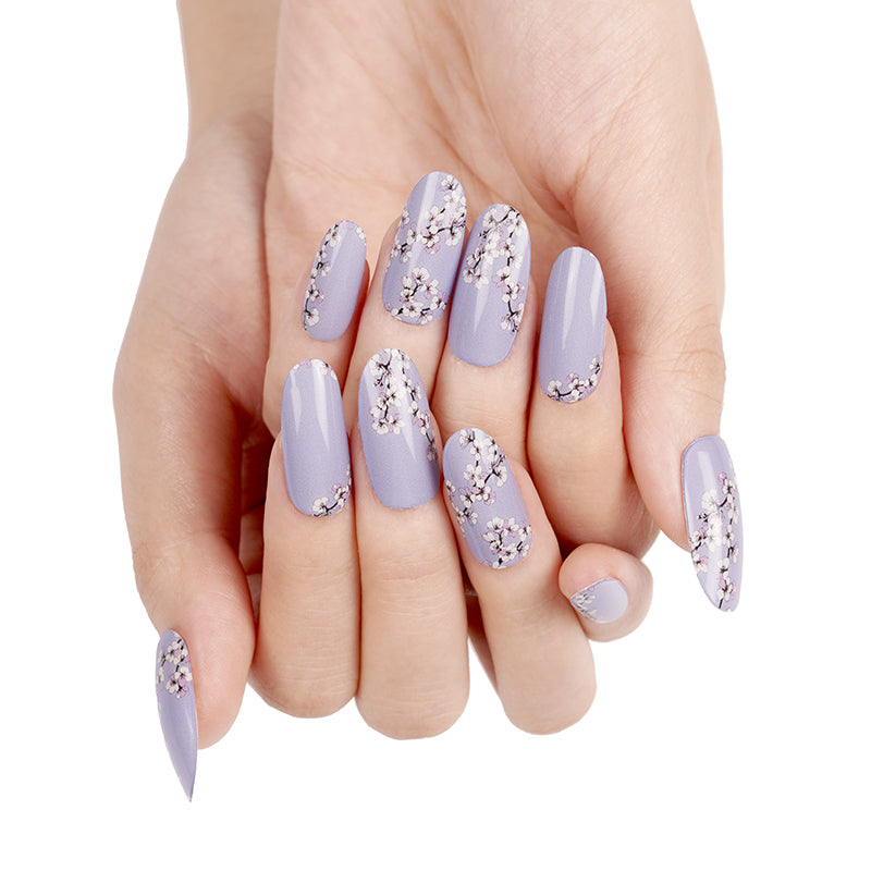 200284 - Wisteria Blue Blossom - Semi Cured Gel Nail Stickers