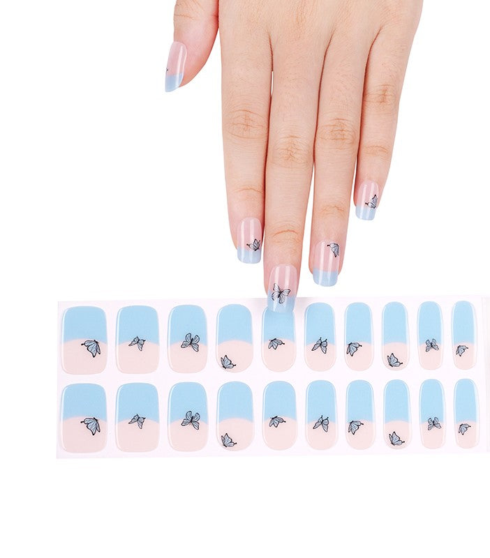 200287 - Butterfly Dreams - Semi Cured Gel Nail Stickers