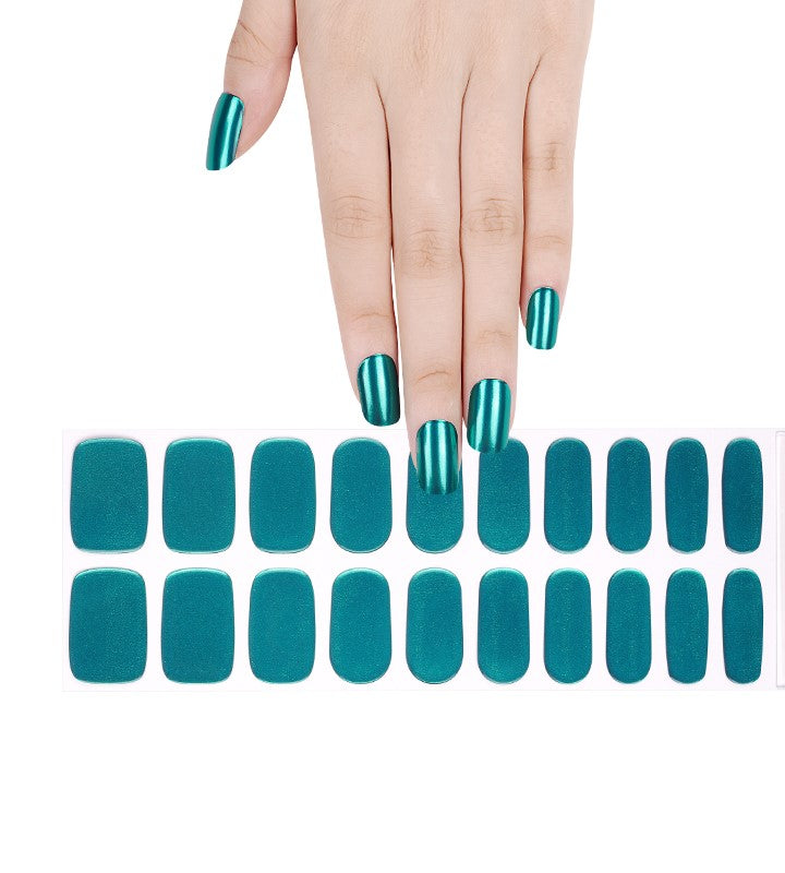 200290 - Azure Gleam - Semi Cured Gel Nail Stickers