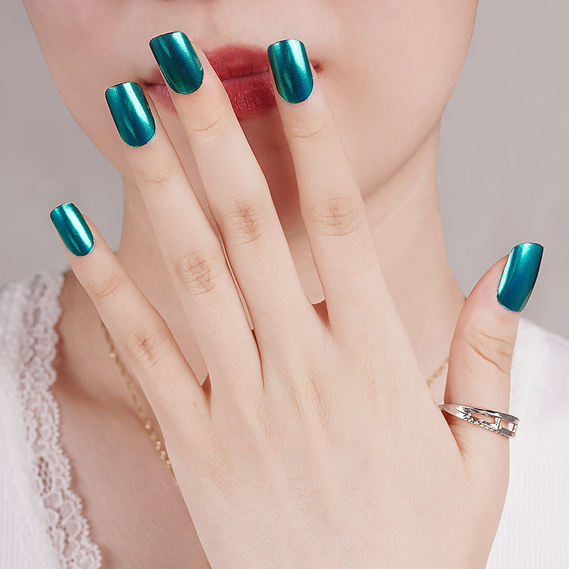 200290 - Azure Gleam - Semi Cured Gel Nail Stickers