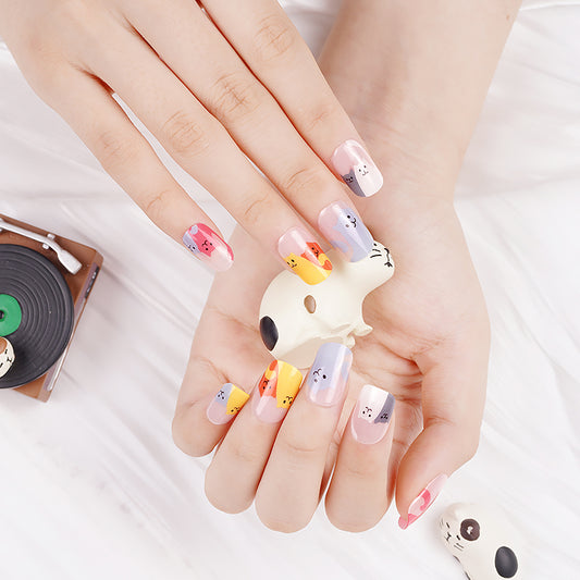 Kitty Cats - DIY Semi  Cured Gel Nails