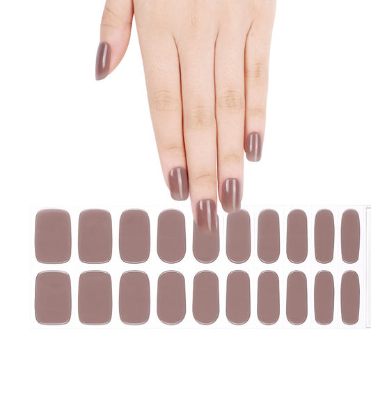 200308 - Mocha Glaze - Semi Cured Gel Nail Stickers