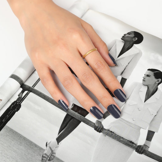 200030 - Midnight Blue - Semi Cured Gel Nail Stickers