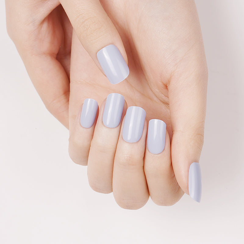 Whisper Blue - Semi Cured Gel Nails