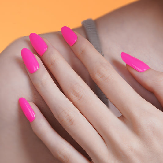 200084 - Candy Pink Delight - Semi Cured Gel Nail Stickers